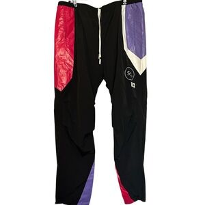 BrandBlack Los Angeles Women's Size XL Black Hot Pink Purple Elastic Waist Pants